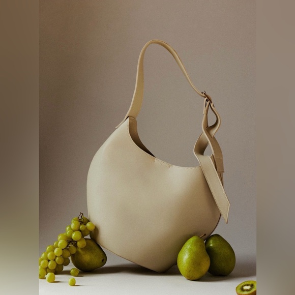 Anthropologie Faux Leather Bucket Tote - Picture 5 of 8